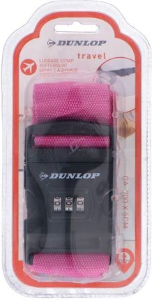 Dunlop Uniwersalny Pas Zabezpieczający Do Walizki Spinający Na Szyfr 200X5Cm Fuksja