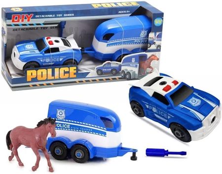 Trifox Auto Policja Z Przyczepą Rozkręcane