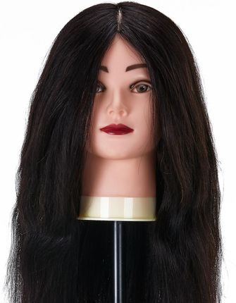 Główka treningowa fryzjerska Gabbiano WZ1 naturalne włosy, kolor 1H, długość 20"