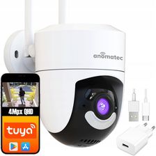 Anomatec Kamera Ip Wewnętrzna, Zewnętrzna Wifi An-Sdip4036-T2 Sdip Tuya 4Mpx Obrotowa Led-Ir (ANSDIP4036T2)