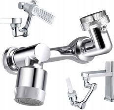 Zdjęcie Verk Group Przedłużka Do Kranu Baterii Perlator Chrom - Wołów