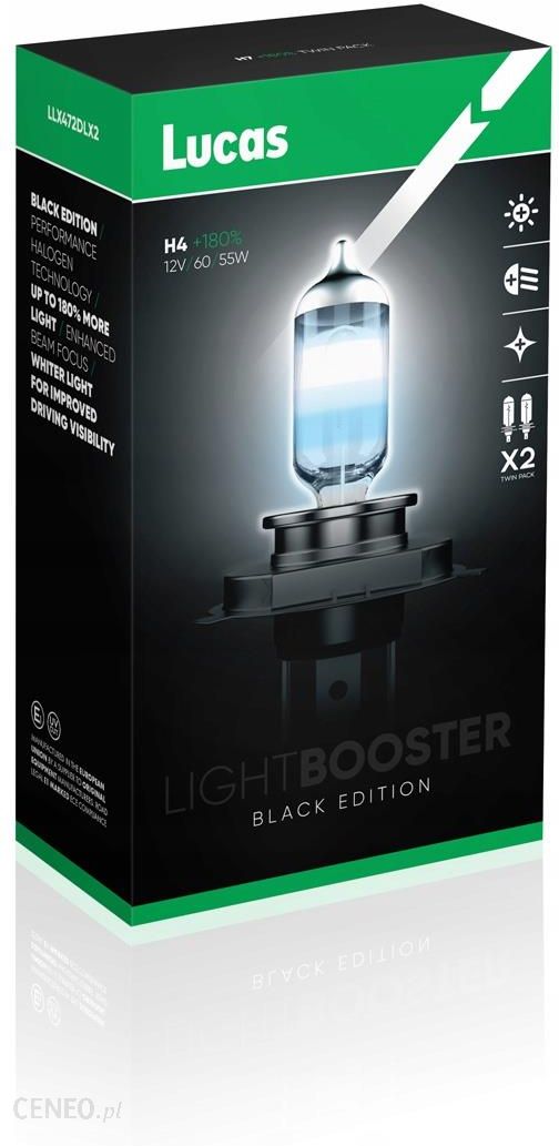 Lucas Light Booster Black Edition H7 12V 55W +180% More Light