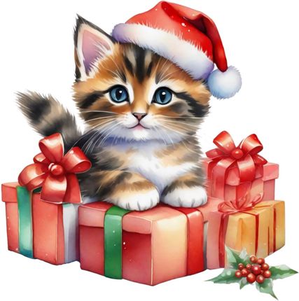 Kubkipl Kubek Kociarza Kot Kotek Cat Święta Boże Narodzenie V12 300ml