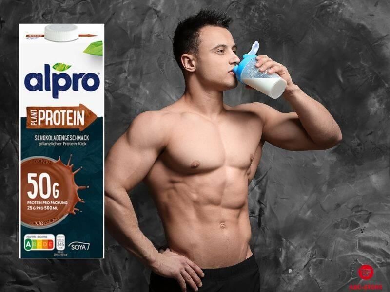 Alpro Napój Sojowy z Proteinami Czekoladowy Naturalny Wegetariański ...