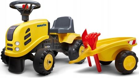 Leantoys Traktor Z Przyczepką Dla Dziecka Jeździk Klakson Akcesoria Grabki
