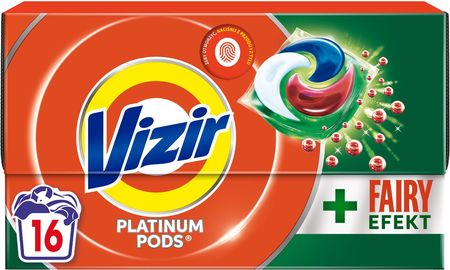 Vizir Platinum PODS + Fairy Effect Kapsułki do prania 16 prań