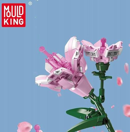 Mould King Rododendron Klocki Kwiaty Konstrukcyjne Sztuczne Do Wazonu 24002 - zdjęcie 3