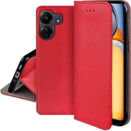 Case Etui Do Xiaomi Redmi 13C Poco C65 Smart Magnet Portfel Szkło Szybka 9H