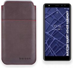 Leo Etui Case Wsuwka Z Naturalnej Polskiej Skóry Do Maxcom Ms459