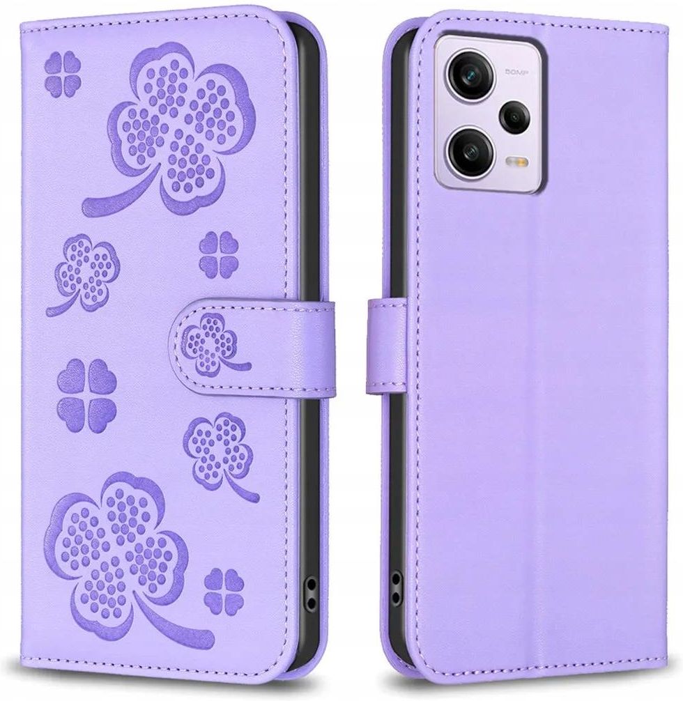 Coque Avec Cordon Pour Motorola Moto G54 5G - Étui Silicone Avec Lanière - Design Ailes Violettes Mignon - Protection Anti-chocs
