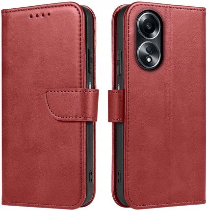 Case Etui Do Oppo A58 4G Skórzane Portfel Skin Szkło Ochronne Szybka 9H