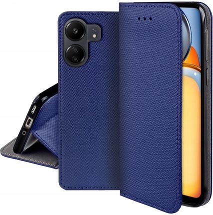 Case Etui Do Xiaomi Redmi 13C Poco C65 Smart Magnet Portfel Szkło Szybka 9H