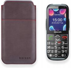 Leo Etui Case Wsuwka Z Naturalnej Polskiej Skóry Do Maxcom Mm724