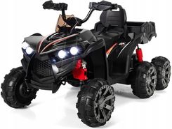Costway Pojazd Elektryczny Atv Dla Dzieci Czarny