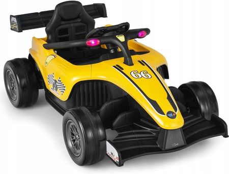 Costway Elektryczny Samochód Wyścigowy Żółty