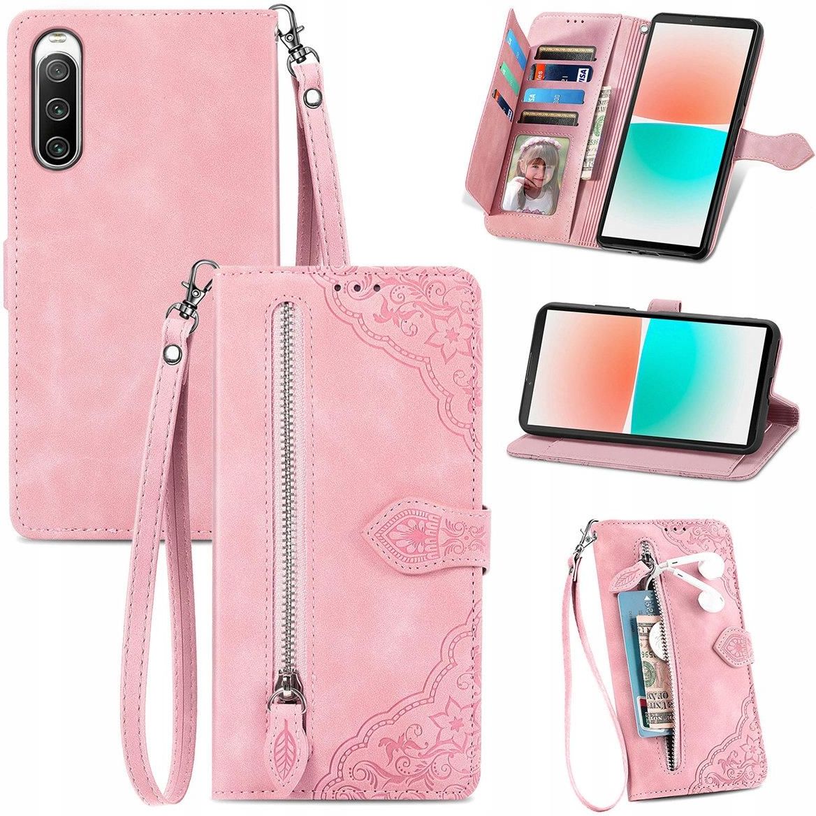 SHIEID Cover per Sony Xperia L4, Sony Xperia L4 Custodia [Magnetica] Cassa in Pelle PU Custodia Portafoglio con [Slot per Scheda] Cassa per Sony Xperia L4 (Grigio