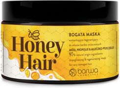 Zdjęcie Barwa Honey Hair - maska wzmacniająco - regenerująca, 220 ml - Skórcz