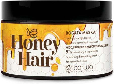 Barwa Honey Hair maska nawilżająco wygładzająca 220 ml 