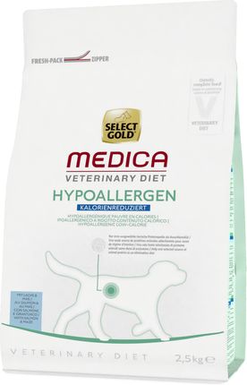 Select Gold Medica Hypoallergen Obniżona Zawartość Kalorii 2,5Kg