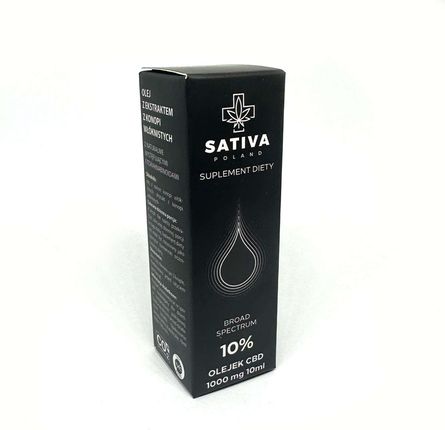 Sativa Poland Olejek Cbd 10Ml 10% 1000mg