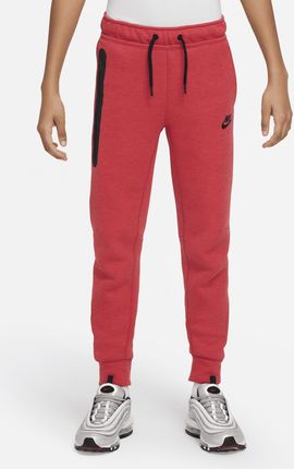 Spodnie dla dużych dzieci (chłopców) Nike Sportswear Tech Fleece - Czerwony