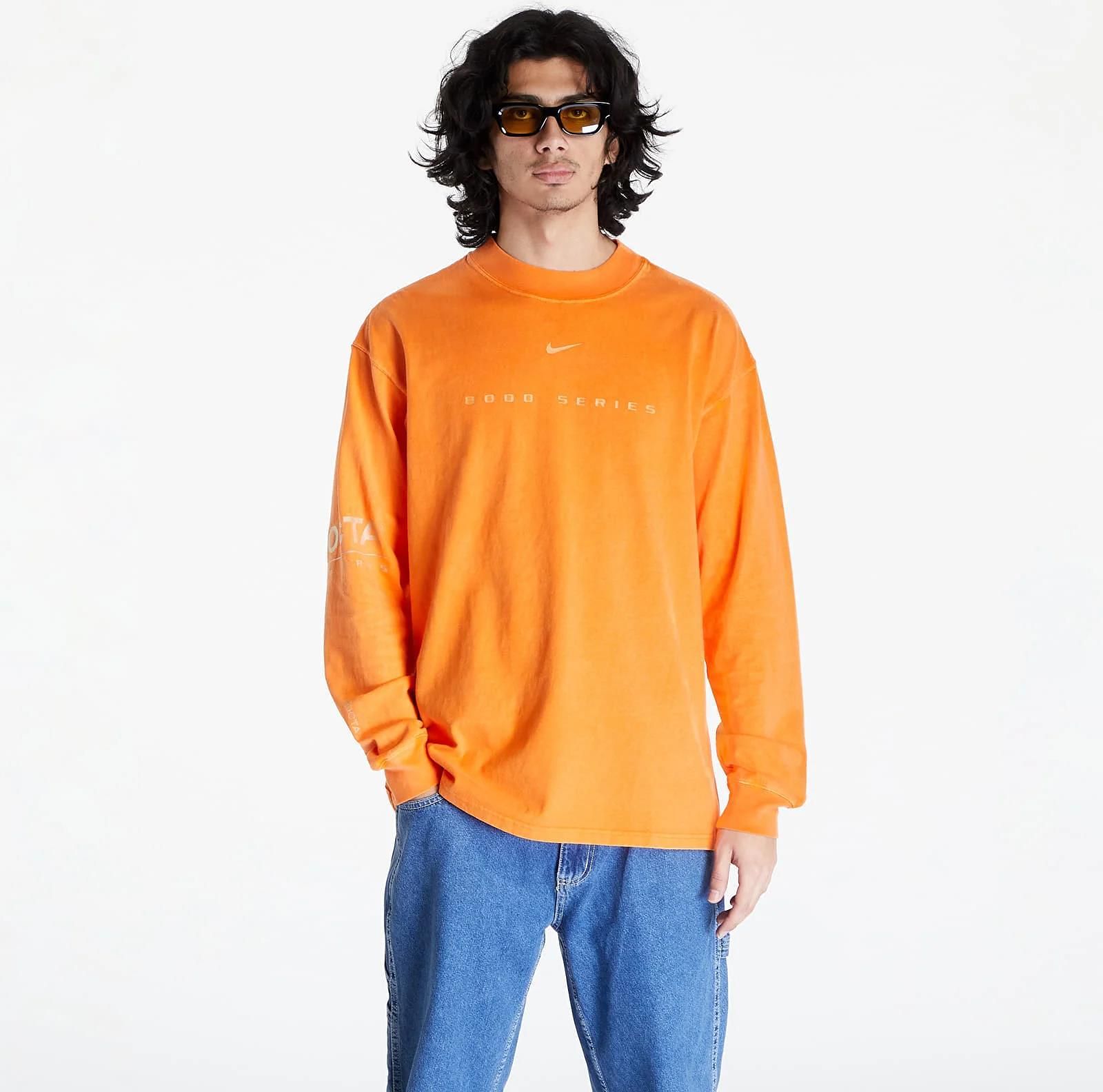 Nike Nocta L/S Mock T-shirt Orange ノクタ ロンT オレンジ Nike x NOCTA NRG Men's Long-Sleeve Mock Neck Orange Horizon