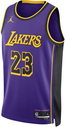 Męska koszulka Jordan Dri-FIT NBA Swingman Los Angeles Lakers Statement Edition - Fiolet