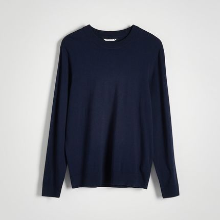 Reserved - Wiskozowy sweter - Granatowy