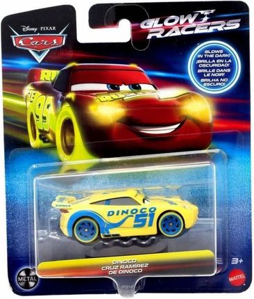 Mattel Disney Pixar Cars Auta Glow Racers Pojazd świecący w ciemności HPG76 HPG81