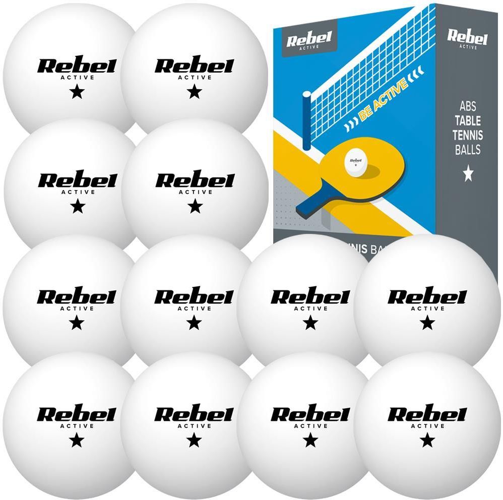 Rebel Tischtennisball-Set 6 Stück – ABS-Material, 1-Stern, Weiß, 40 Mm – Ideal Für Freizeit & Training Rebel Tischtennisball-Set 6 Stück – ABS-Material, 1-Stern, Weiß, 40 Mm – Ideal Für Freizeit & Training