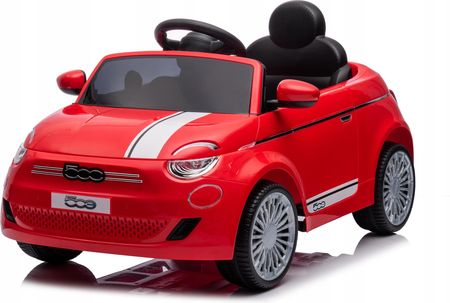 Coil Auto Na Akumulator Pilot Cabrio Fiat 500 Led Dla Dzieci Muzyka Czerwony - zdjęcie 2