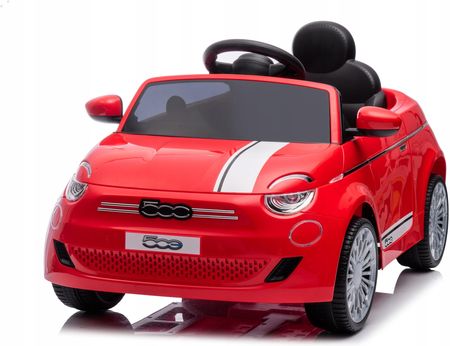 Coil Auto Na Akumulator Pilot Cabrio Fiat 500 Led Dla Dzieci Muzyka Czerwony - zdjęcie 3