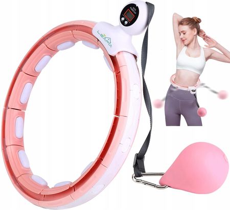 Leafia Smart Fitness Hoop Z Licznikiem Różowe