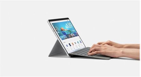 Microsoft Surface Pro Signature Keyboard keyboard with touchpad accelerometer Surface Slim Pen 2 storage and charging tray platinum Klawiatury (8XA000