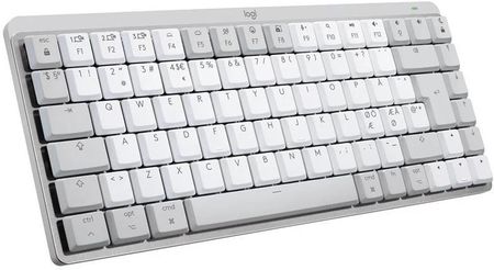 Logitech MX Mechanical Mini for Mac Minimalist Wireless Illuminated Performance Keyboard Pale Grey UK Klawiatury UK English Szary (920010798 (92001079