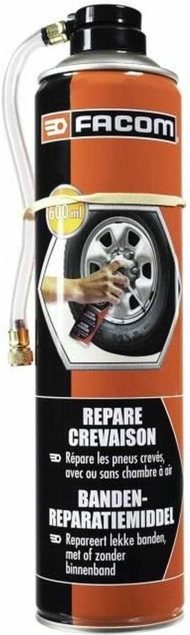 Bombe Répare-crevaison Facom 006083 600 Ml - Réparation Rapide Pneu Voiture, Moto, Vélo