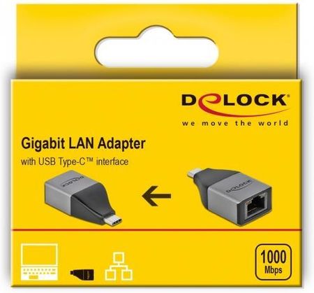 Delock  USB-C> Giga LAN 10/100/1000 Mbps - (64118)