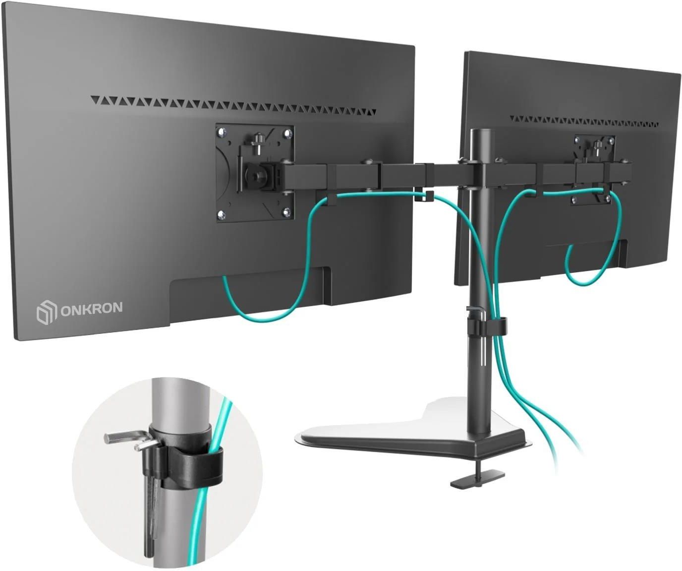 Onkron Stojak Na Dwa Monitory 13-32 D221Fs Czarny - Opinie i ceny na ...