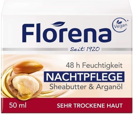 Krem Florena Pielęgnacja Z Masłem Shea I Olejkiem Arganowym na noc 50ml