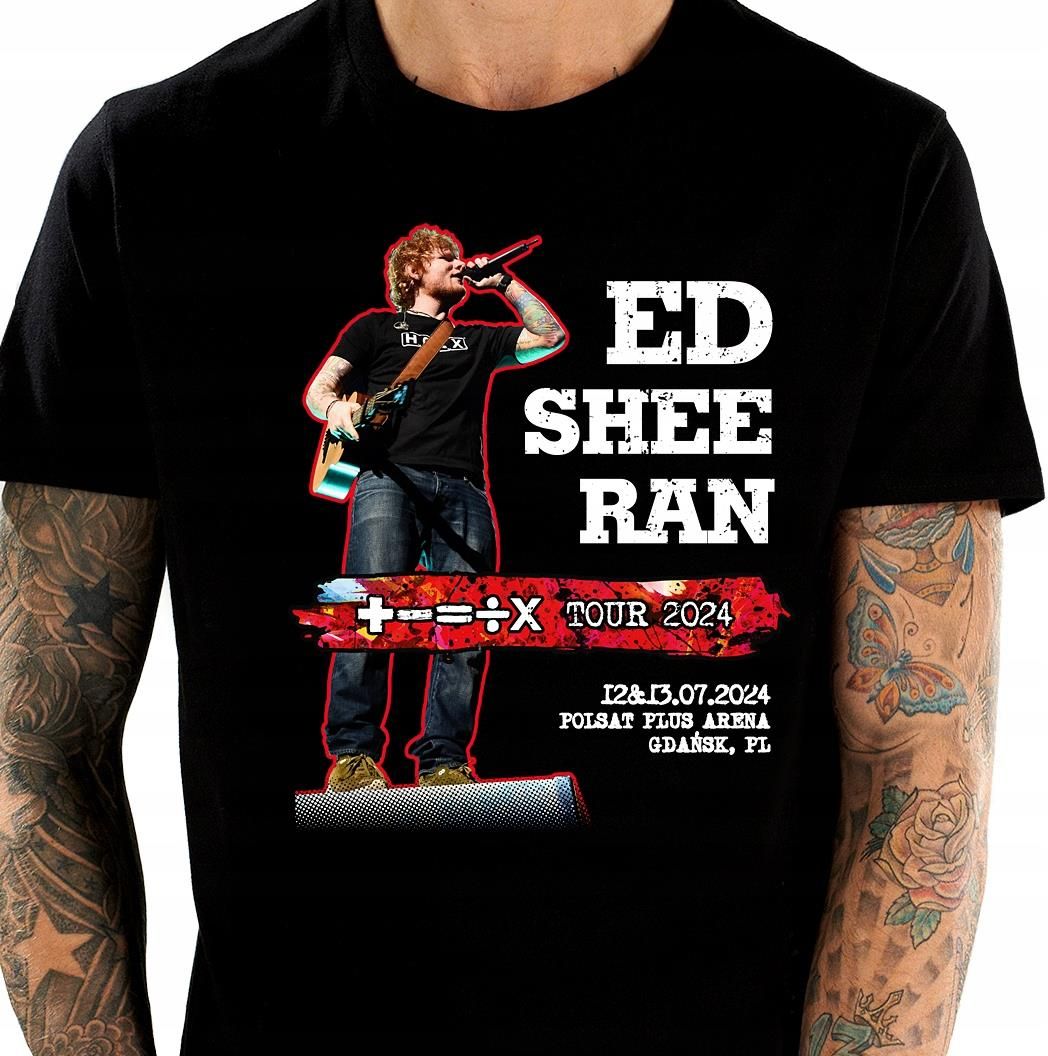 Ed Sheeran The Mathematics Tour 2024 Gdańsk T Shirt Koszulka Męska XXL