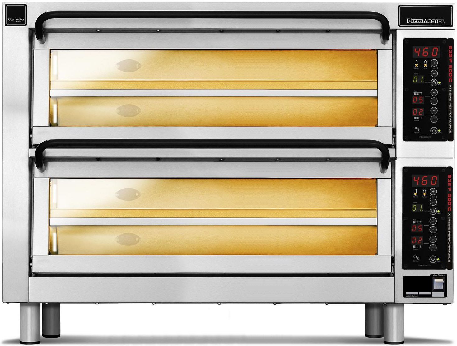 Pizza Master Piec Do Pizzy 2Komorowy 16X⌀25cm 4 Piętra Countertop