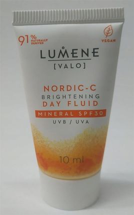 Lumene Valo Nordic-C Day Fluid Rozświetlający Lekki Krem Z Filtrem Mineralnym Spf30 10Ml