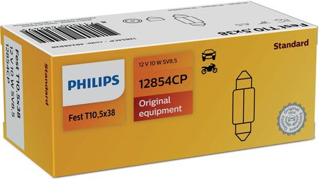 Philips Żarówka Rurkowa 12V/10W 11X35MM 10szt. SV8,5