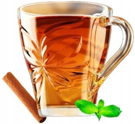 Szklanka na herbatę przezroczysta z uchem 250 ml
