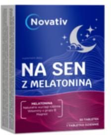 Tabletki Novativ Na sen z melatoniną 30 szt.