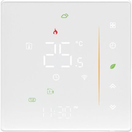 Inteligentny termostat ogrzewanie elektryczne 16A Biały Wi-Fi Moes WHT-006-GBLW Tuya