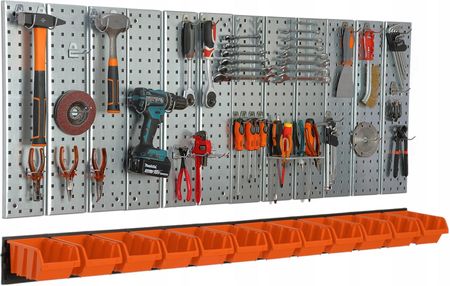 Botle Metalowa Tablica Narzędziowa Warsztatowa 12 Kuwet PATMETX4U1263621+KTR20R395X12