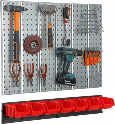 Botle Metalowa Tablica Narzędziowa Warsztatowa 7 Kuwet PATMETX2U603610+KTR163020X7