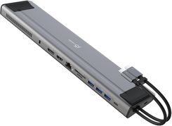 J5 Create 2xUSB-C M.2 NVMe USB-C Gen 2 Docking Station 1xHDMI/1xDisplay Port/3xUSB3.2/2xUSB-C/RJ45 Gigabit/ 1xM.2 NVMe Slot srebrna JCD (JCD552N)