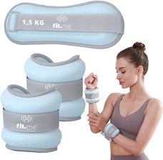 Zdjęcie Fit Me Obciążniki Ciężarki Na Kostki Nadgarstki Ręce Nogi 2X1 5Kg Błekitne - Busko-Zdrój